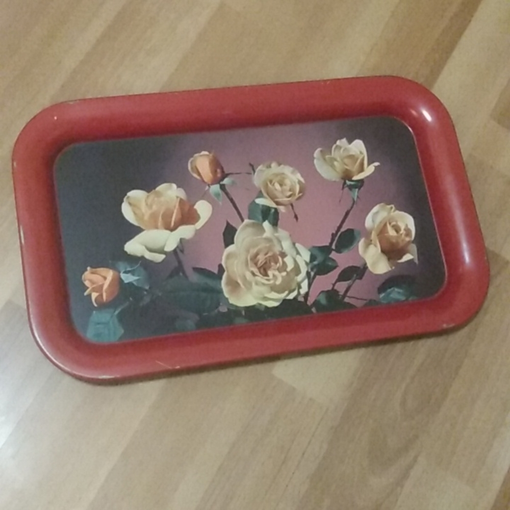 Vintage metal tray